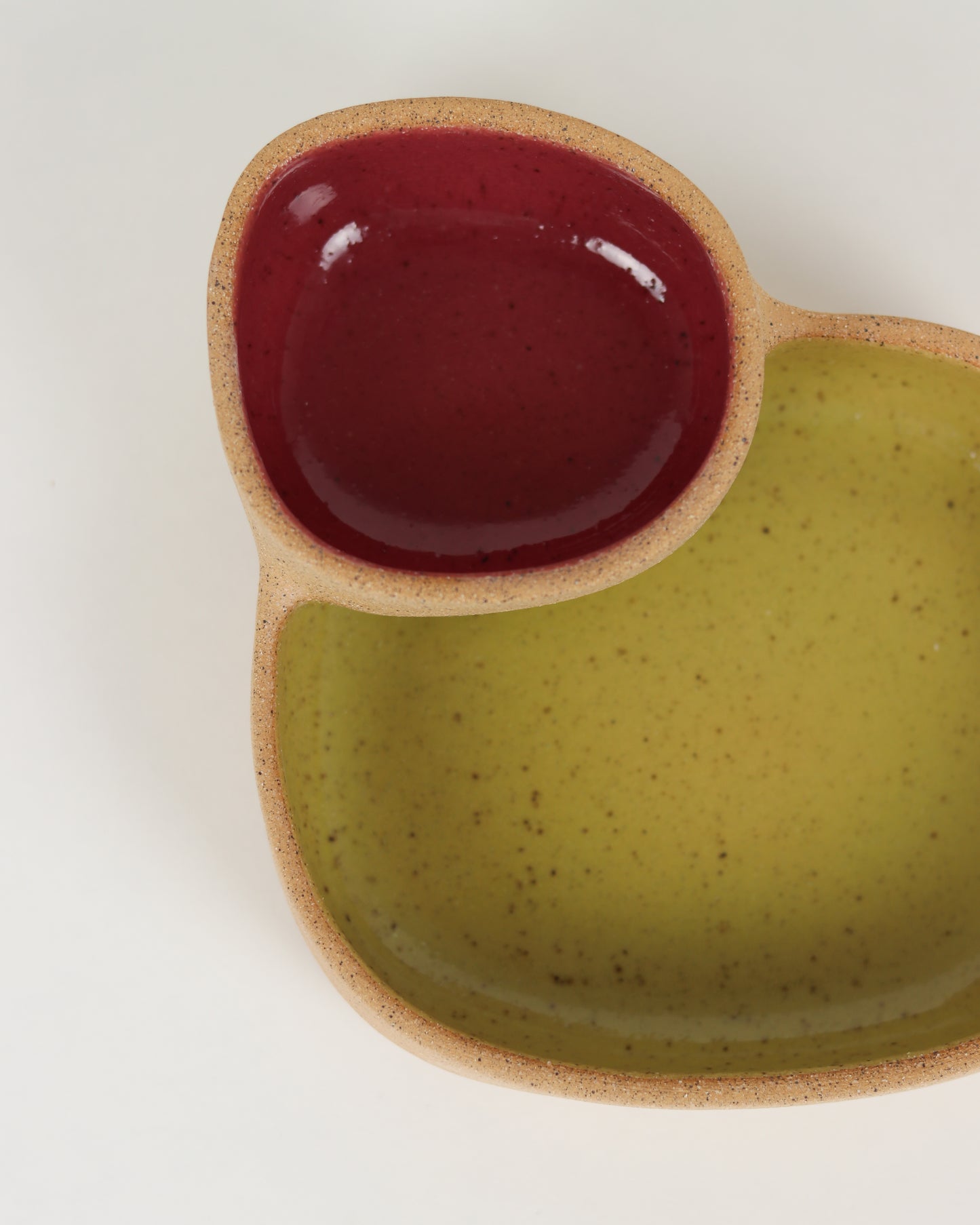 Chip 'N' Dip in Chartreuse & Dark Pink