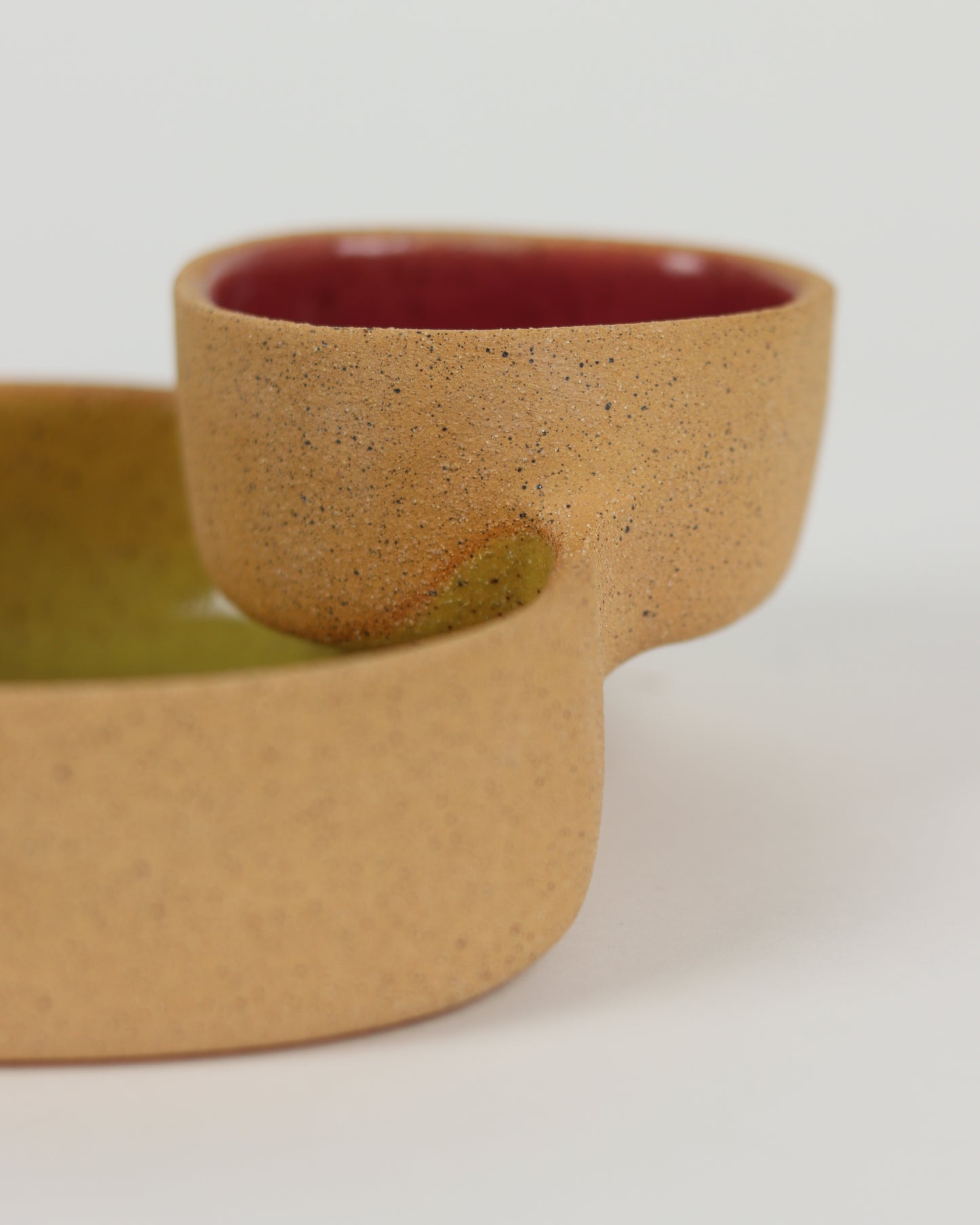 Chip 'N' Dip in Chartreuse & Dark Pink