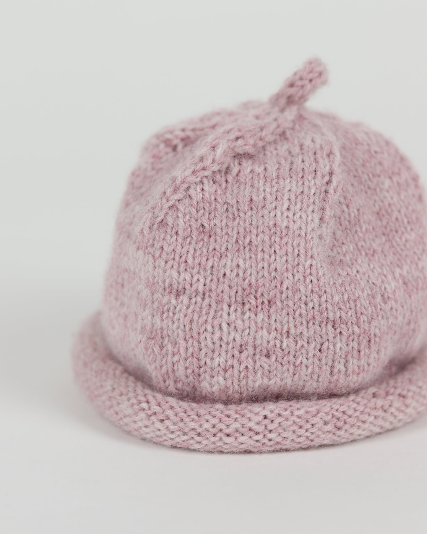 Pale Pink Wool Baby Hat