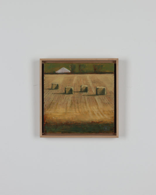 Bales in Yellow Field
