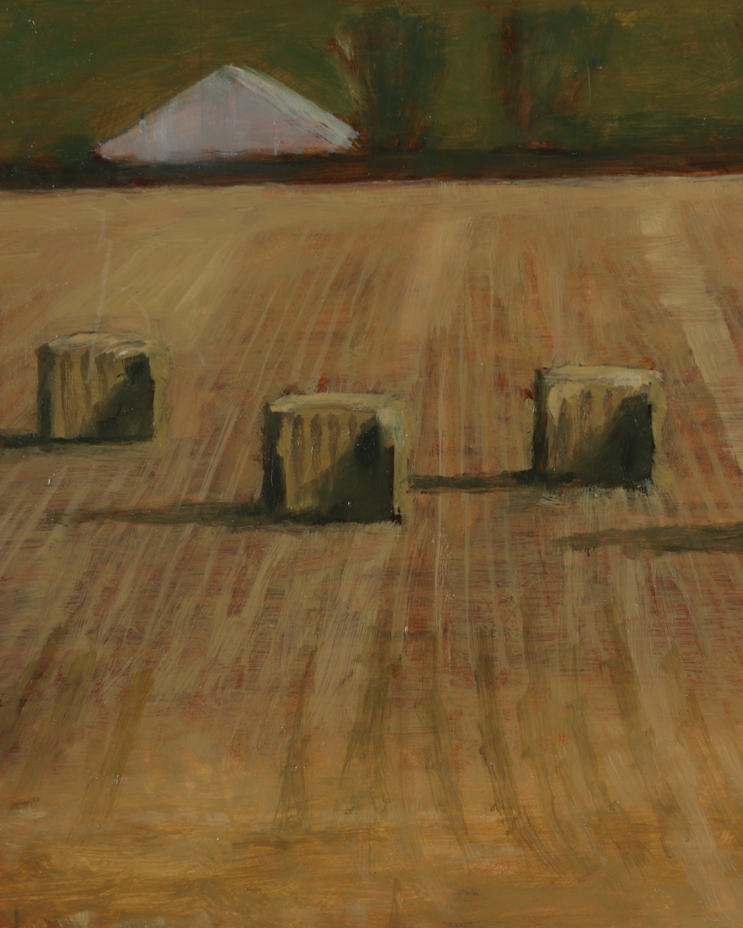 Bales in Yellow Field