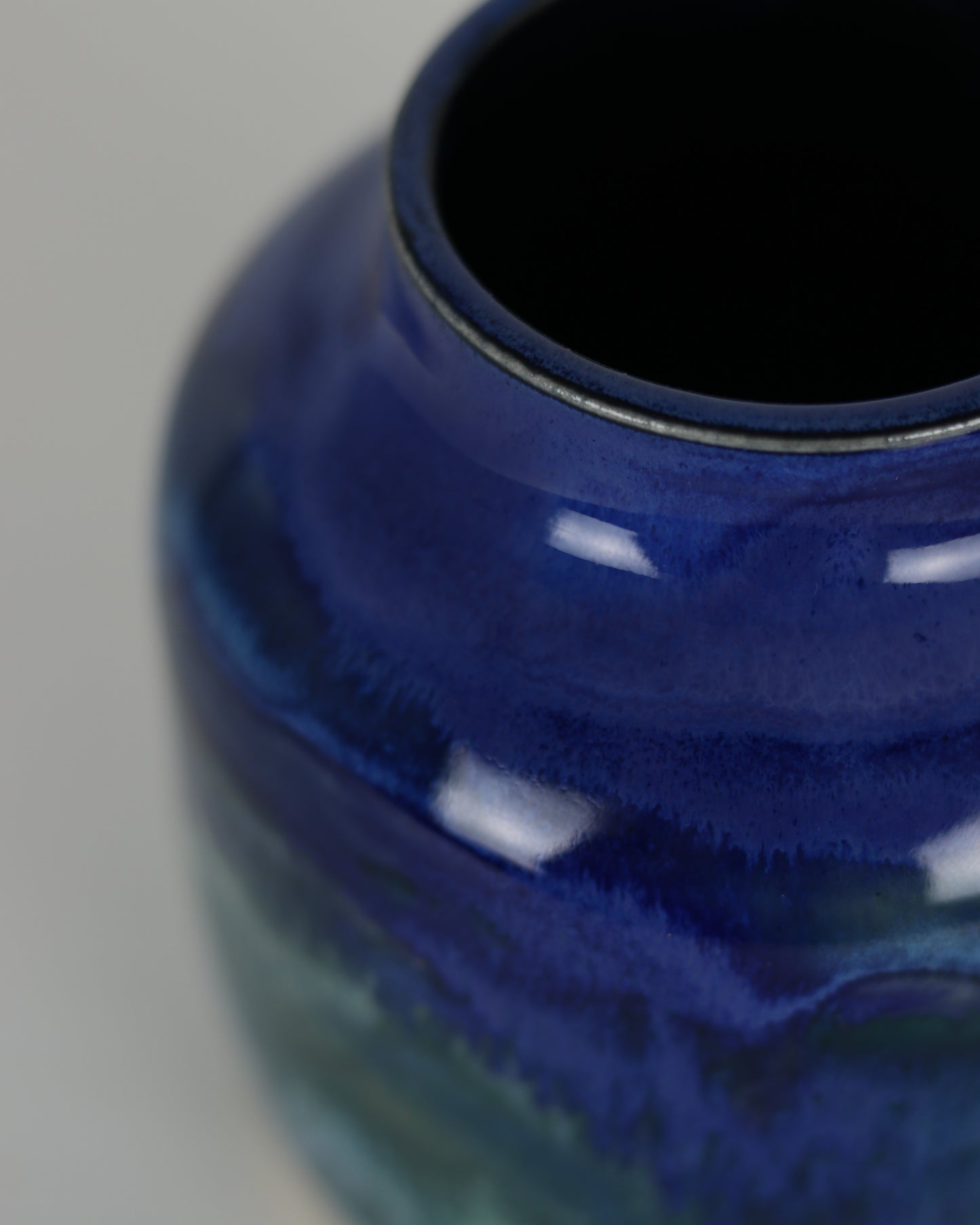 Short Blue Vase