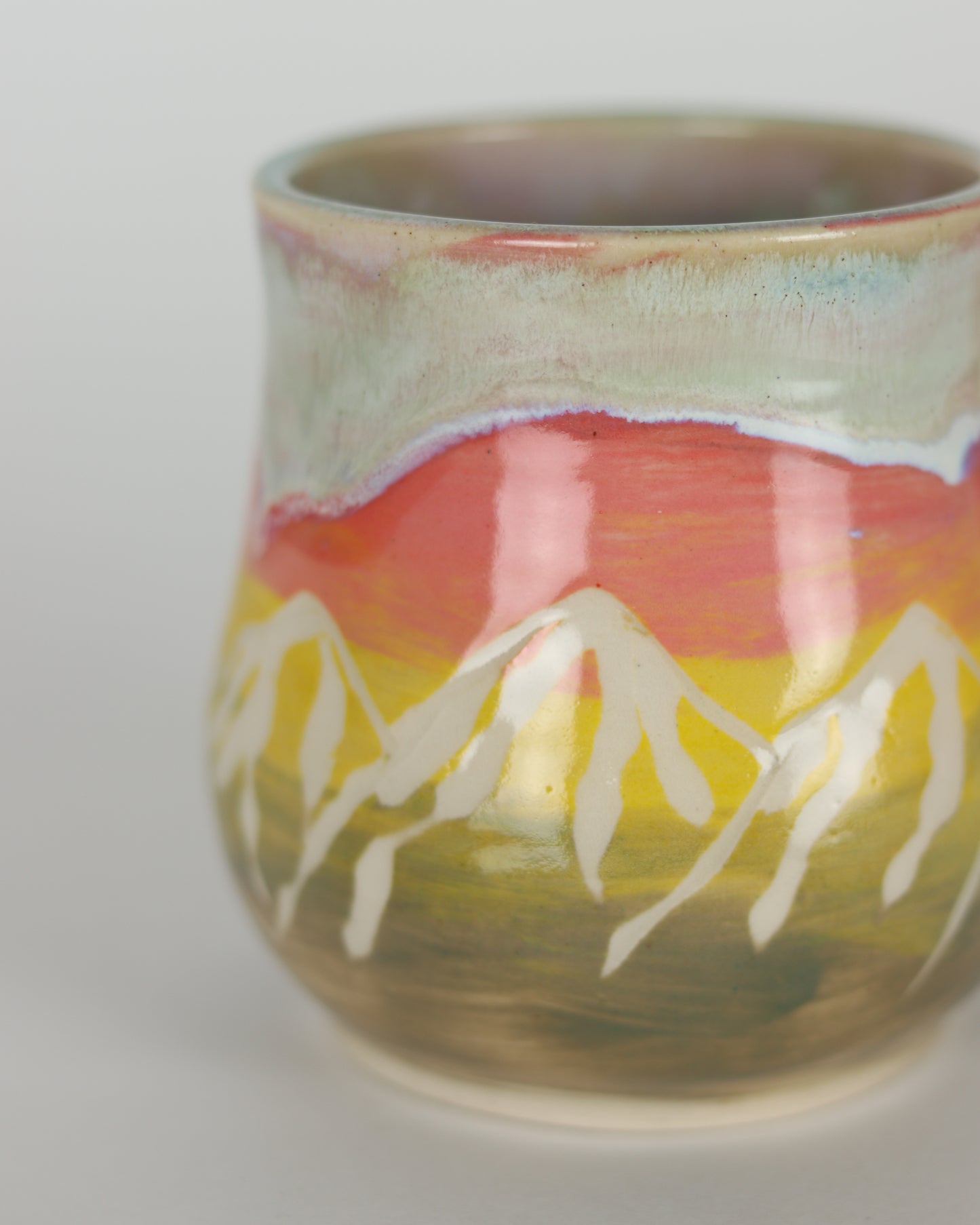 Olive & Pink Mountain Mug