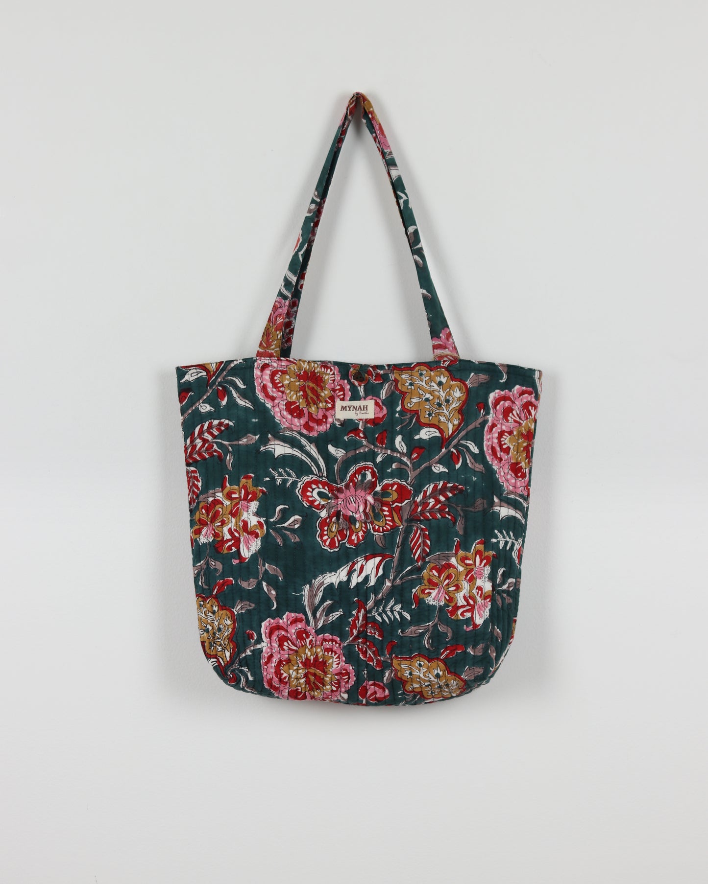 Teal & Pink Reversible Tote