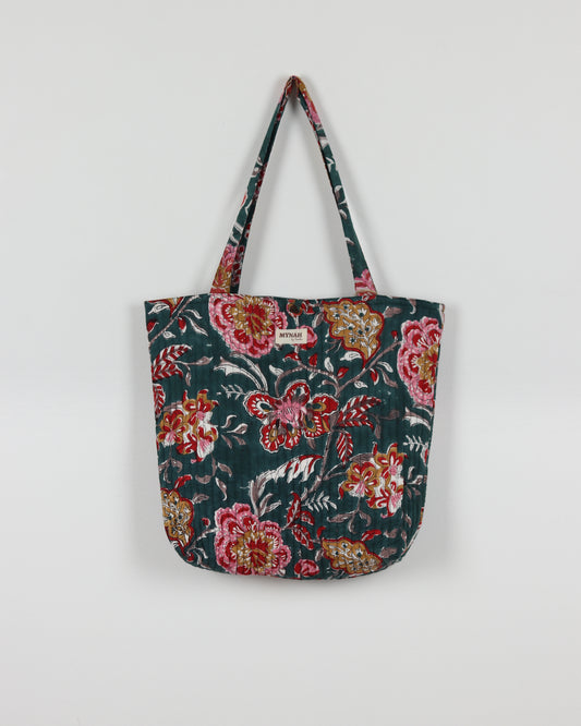 Teal & Pink Reversible Tote