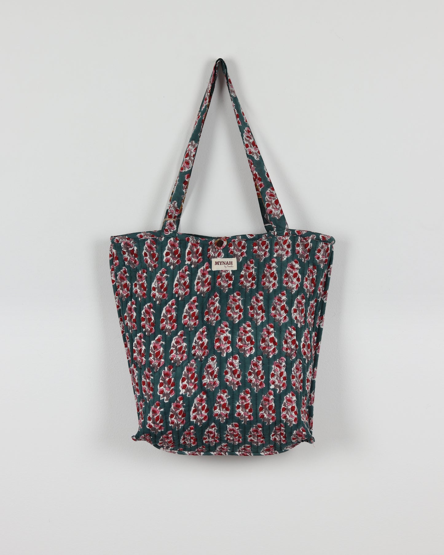 Teal & Pink Reversible Tote