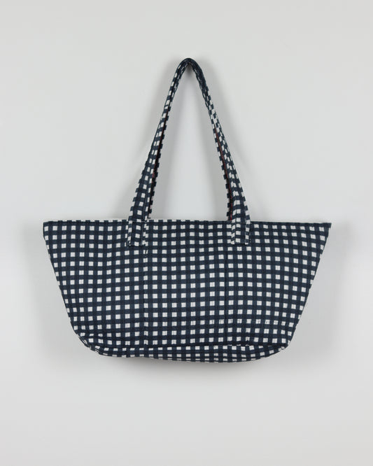 Gingham Mahjong Tote