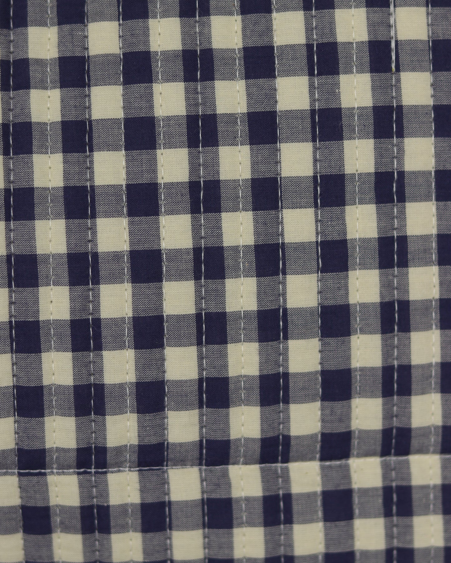 Navy Gingham Tote