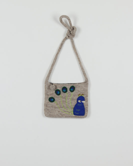 Peacock Wool Bag