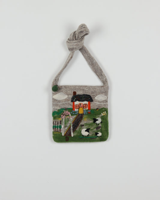 Gray Sky Home Felted Wool Bag