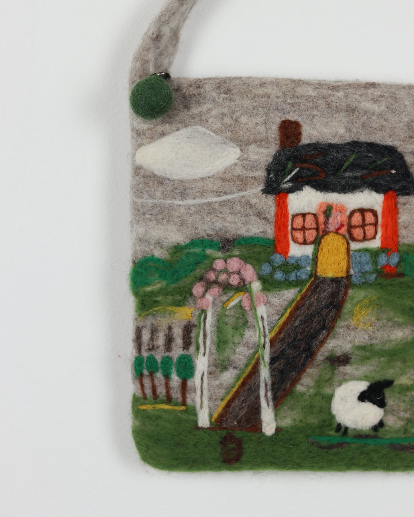Gray Sky Home Felted Wool Bag