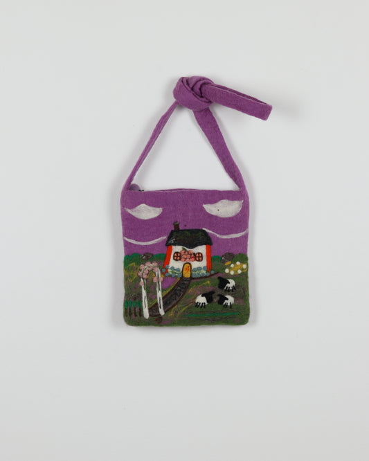 Purple Sky Home Felted Wool Bag