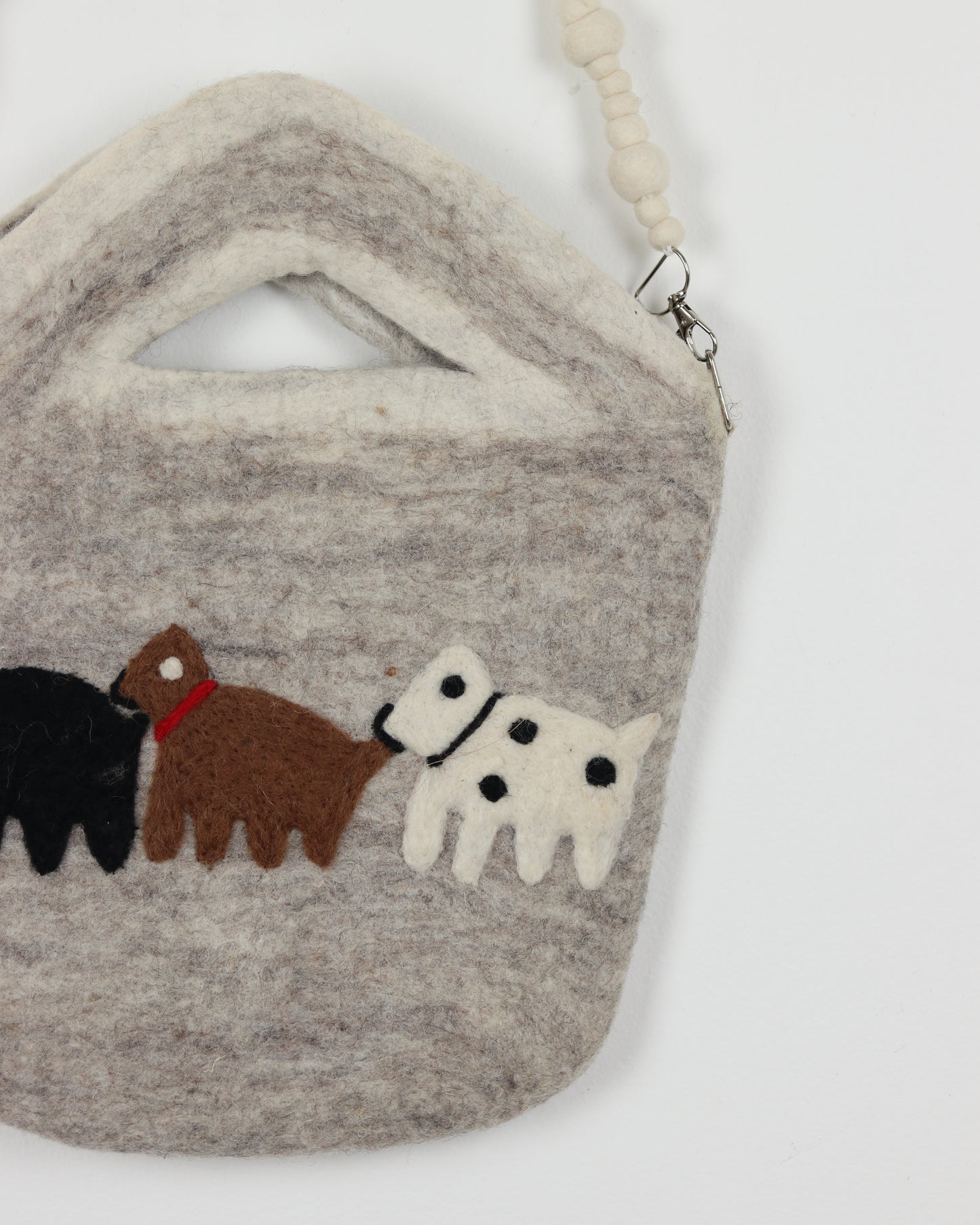 Dogs Felted Wool Bag
