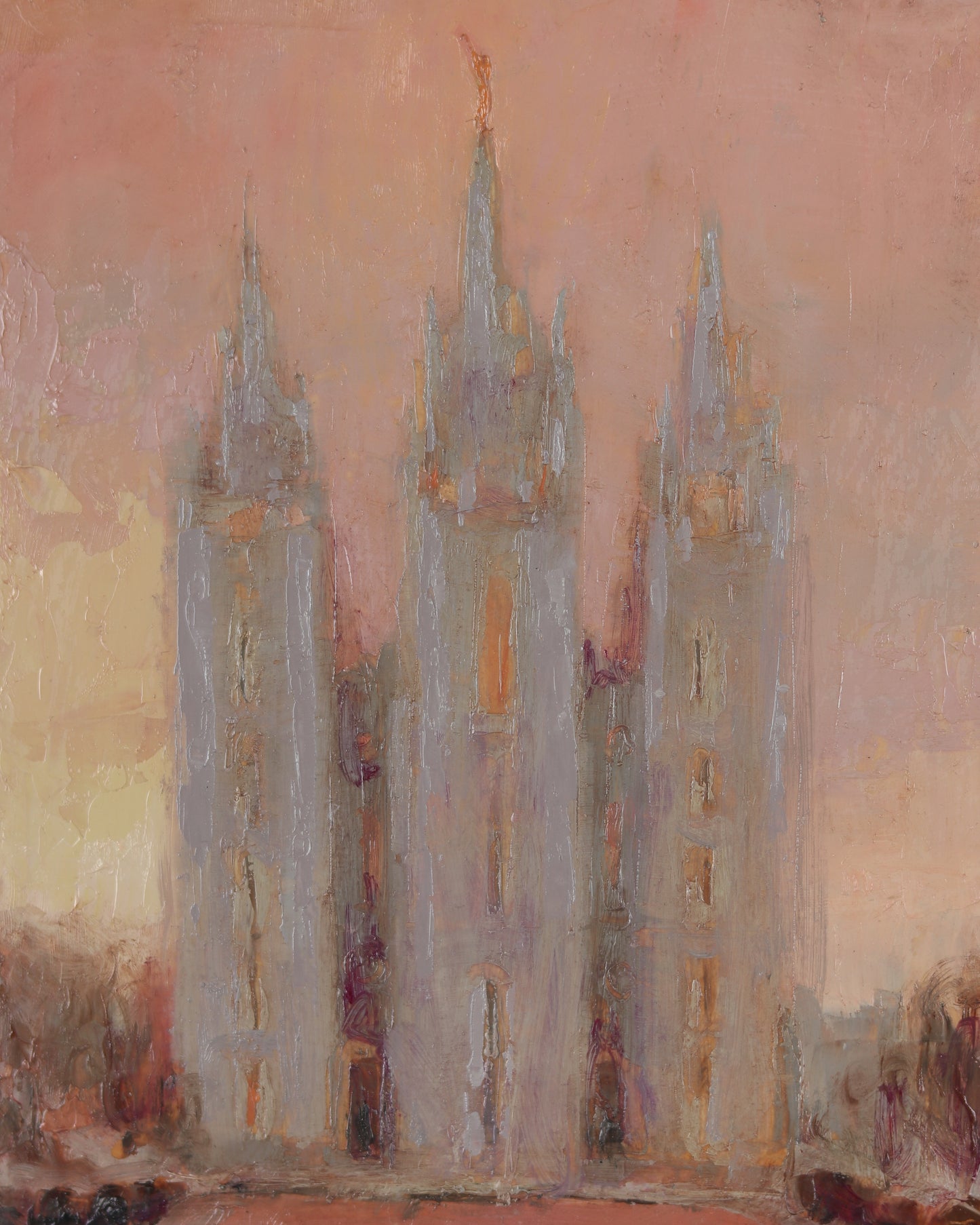 Pink Salt Lake Temple