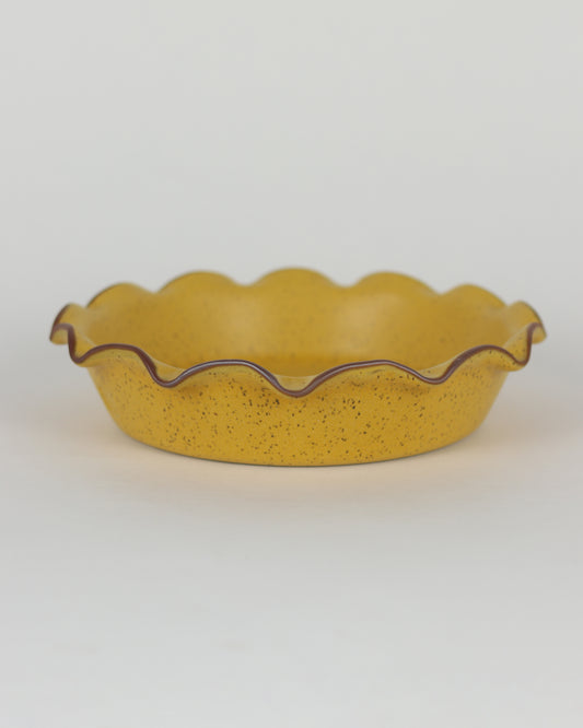Fluted Deep Pie Dish Yellowstone