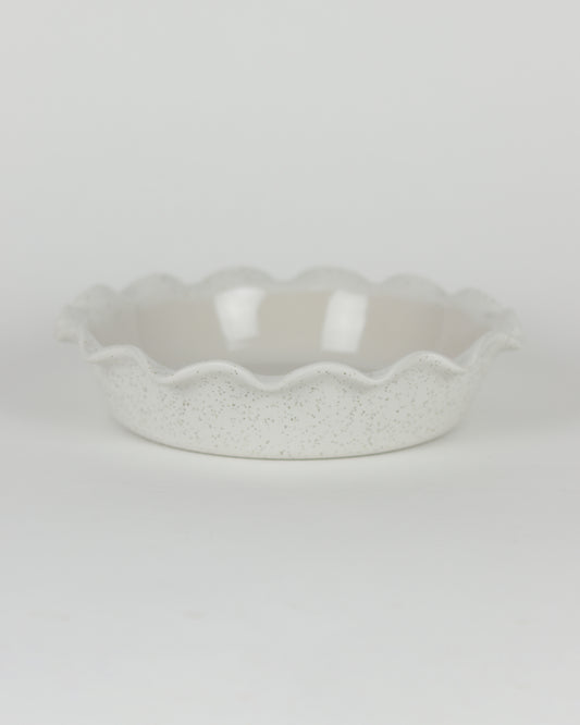 Fluted Deep Pie Dish Heartland Speckle